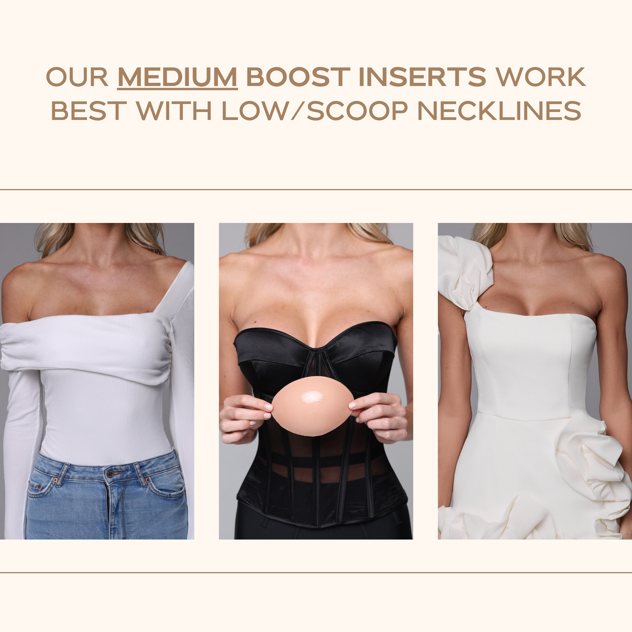 Medium Boost Inserts (Demi Shape)